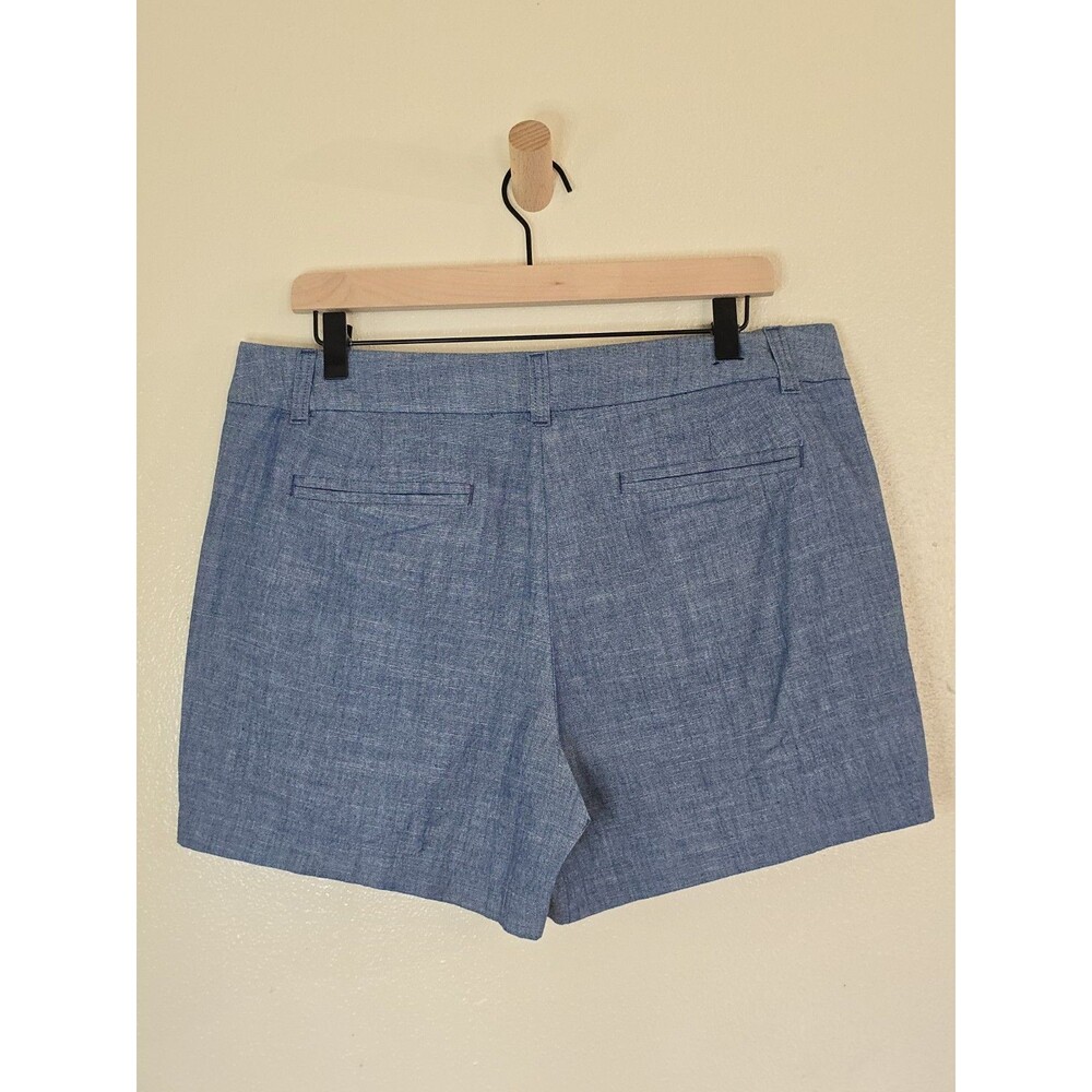 J.Crew Blue Chambray Shorts Womens Size 12 NWT 100% Cotton Casual Summer - Picture 6 of 11